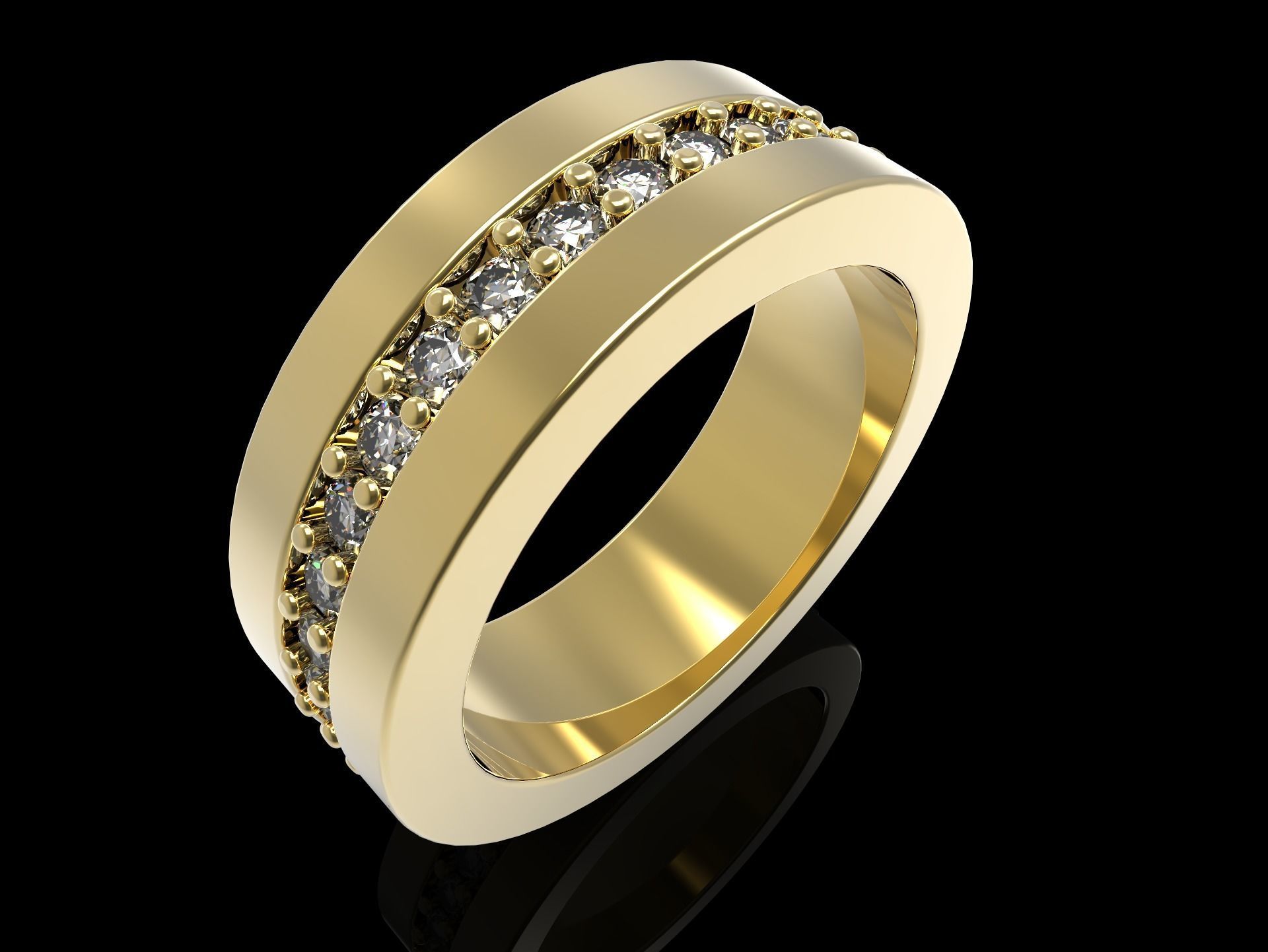 100 jewelry design rings  3D print model_98