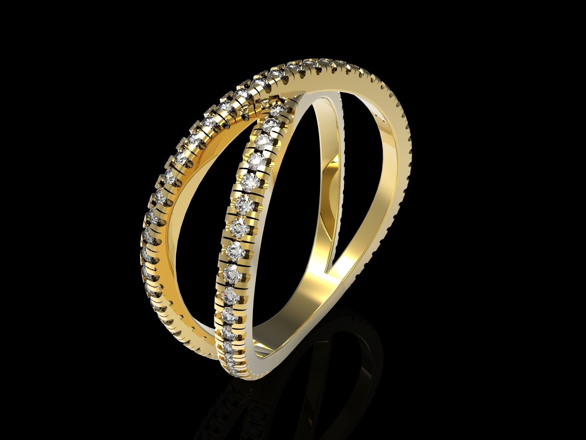 100 jewelry design rings  3D print model_81