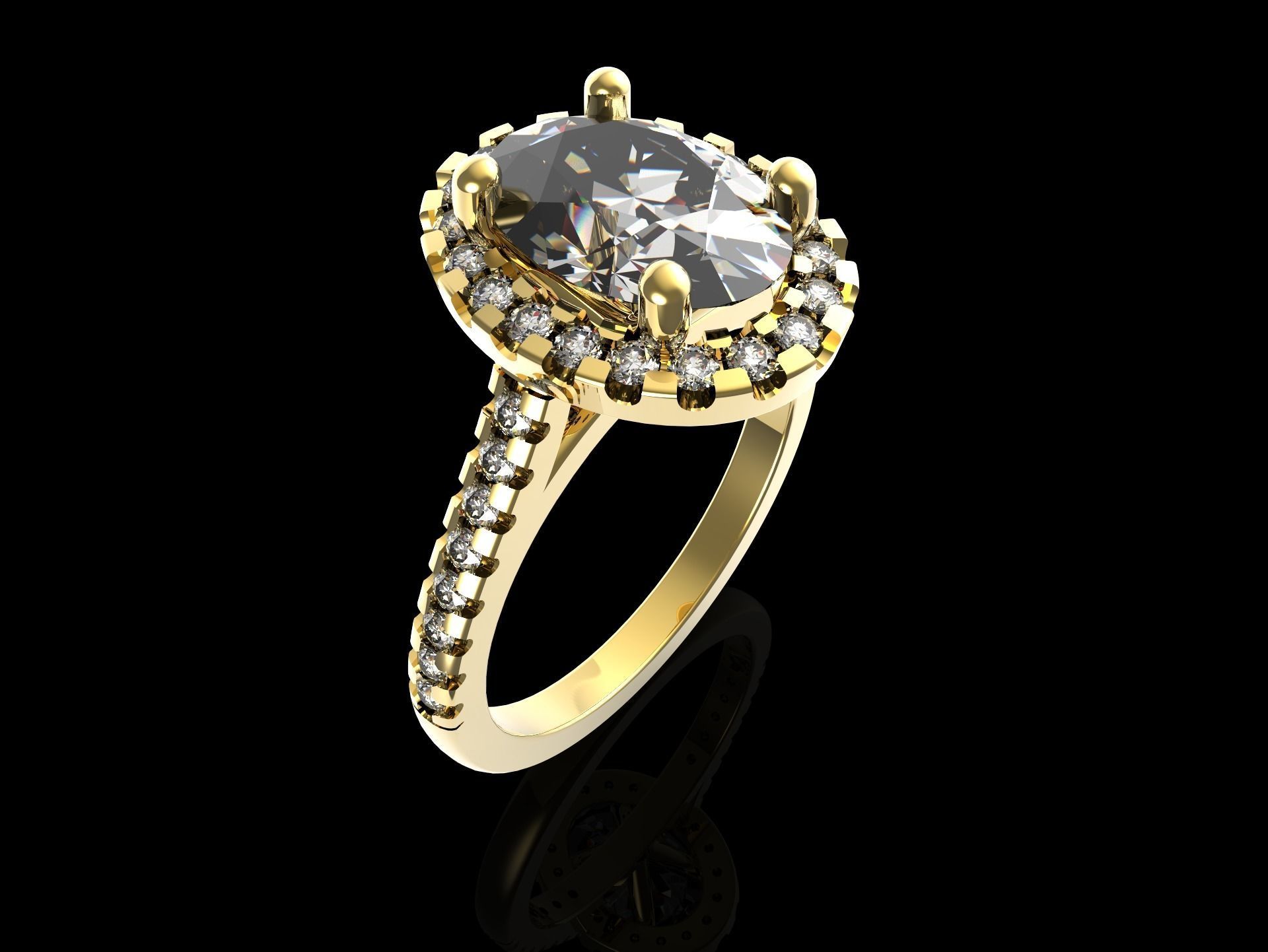 100 jewelry design rings  3D print model_70