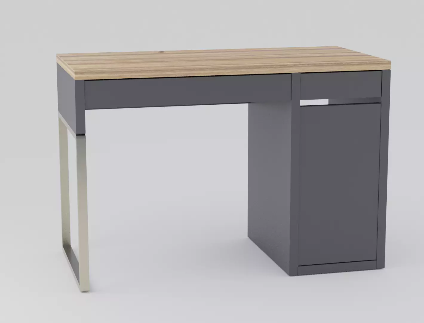 Ikea Desk Wooden Free 3D model