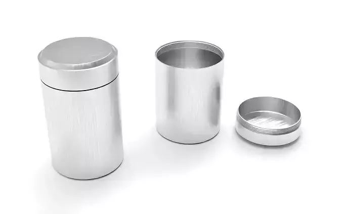 Aluminium Pot 3D Model 3D model