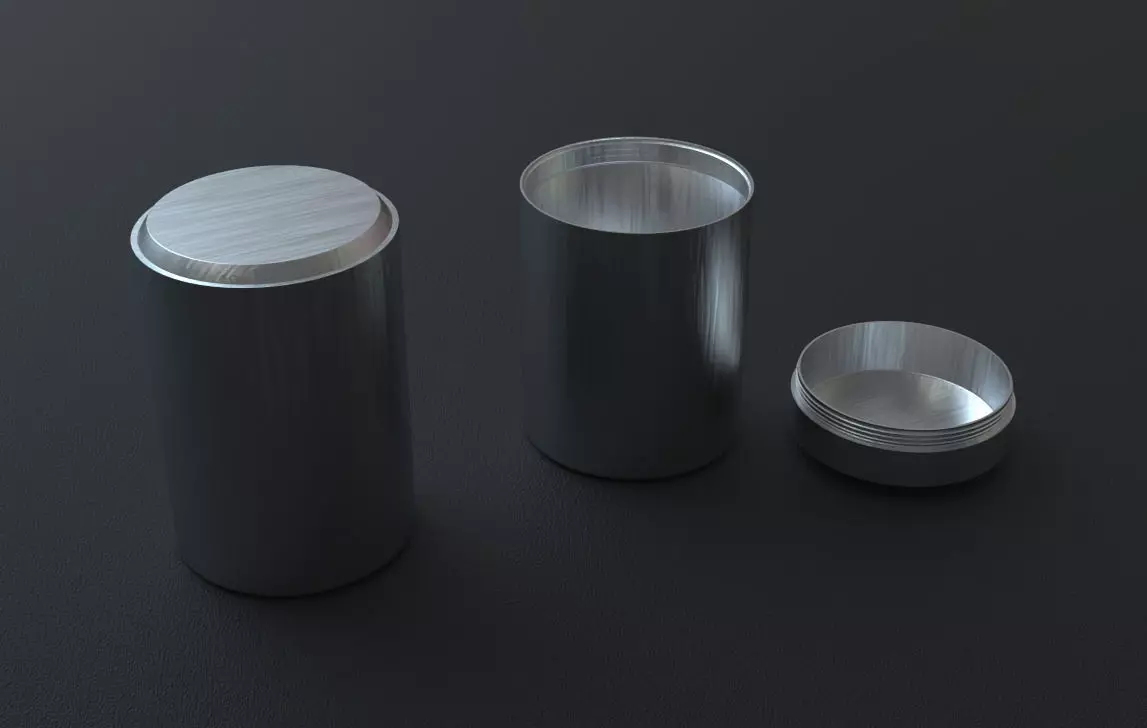 Aluminium Pot 3D Model 3D model_1