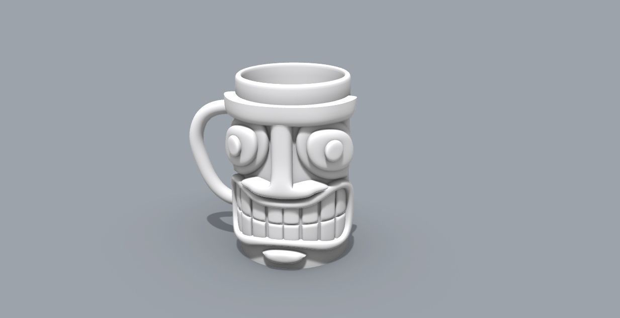 wooden mug 3D model_6