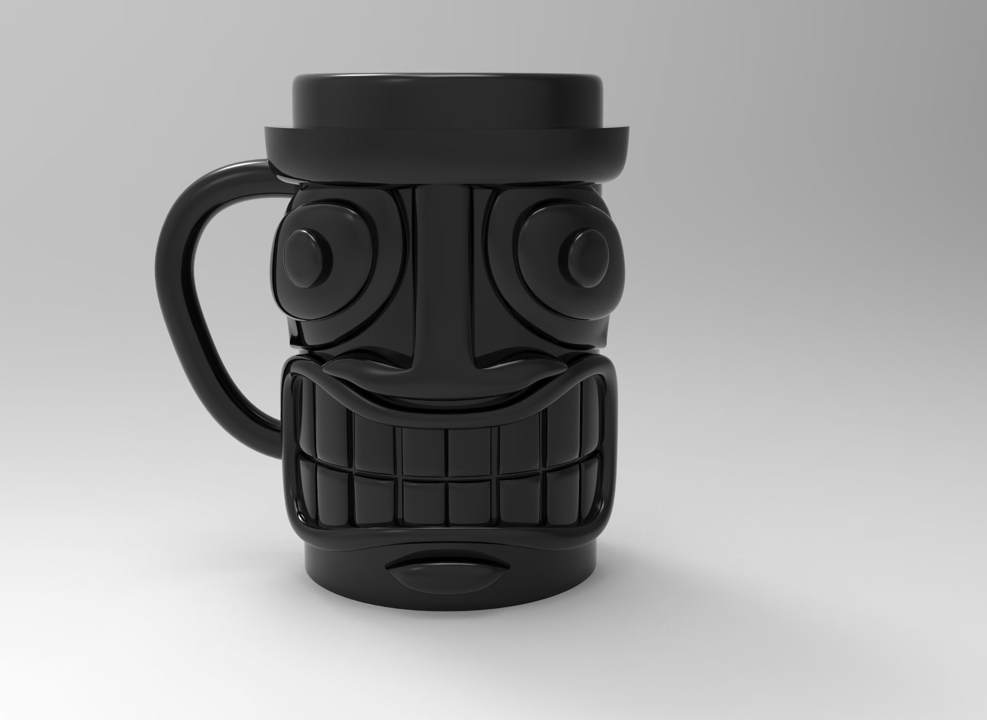 wooden mug 3D model_5