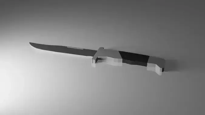 Low Poly Combat Knife