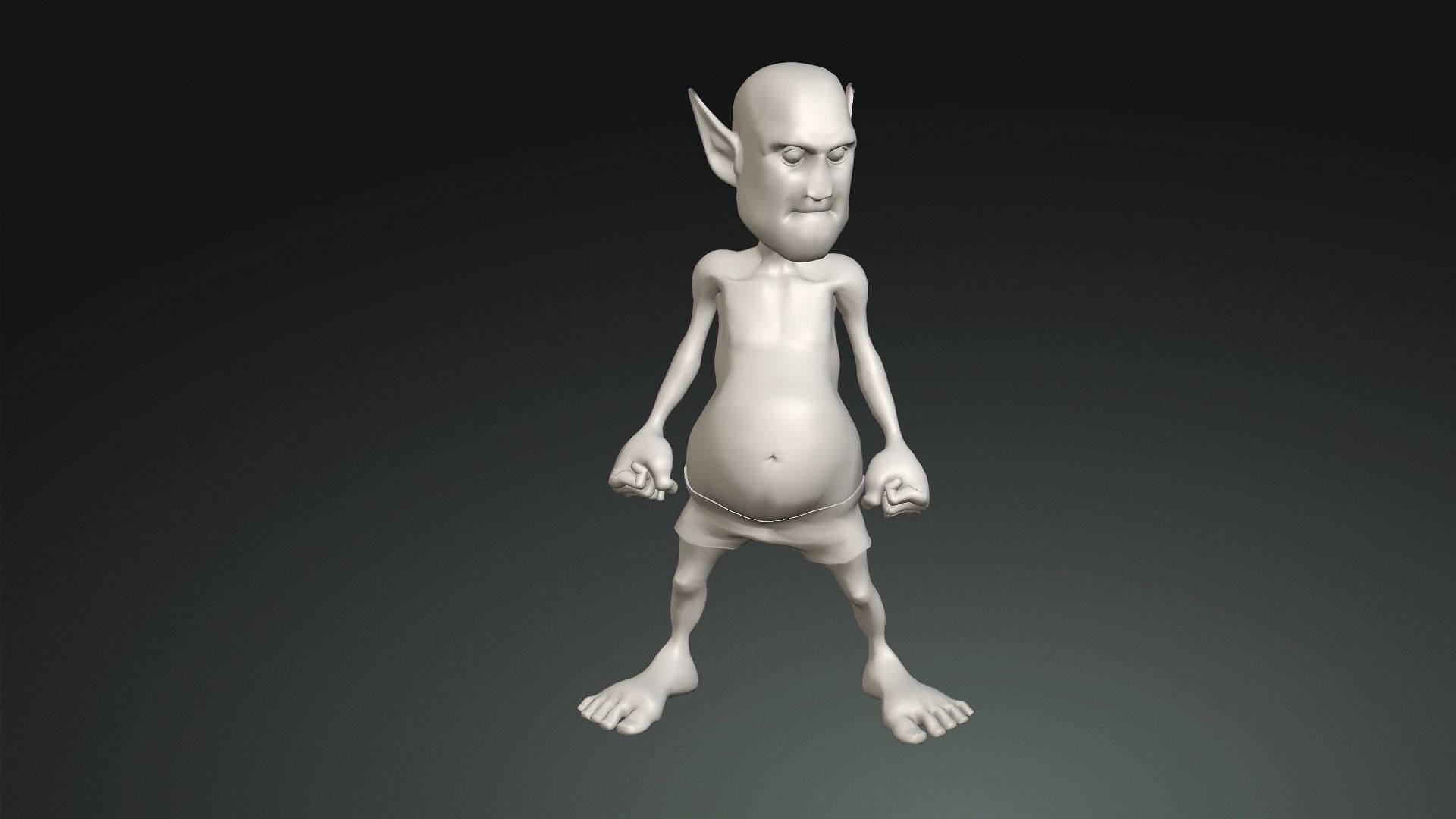 ready game character  Low-poly 3D model_2