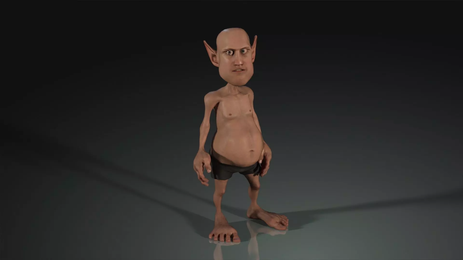 ready game character  Low-poly 3D model_0