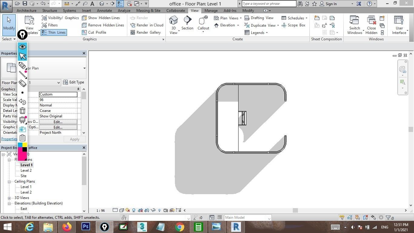 Revit cubicle designs 3D model_1