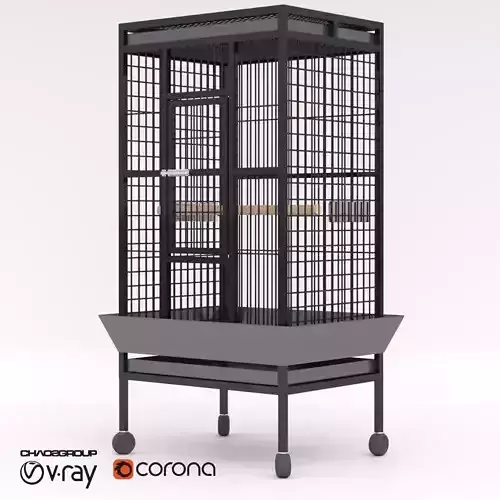 Parrot Bird Cage - Corona - Vray