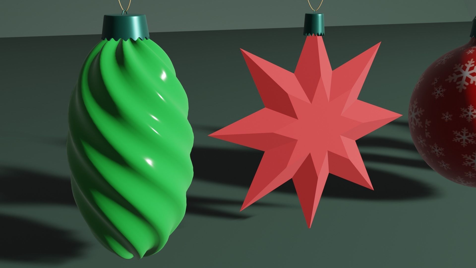 Christmas tree toys 3D model_1