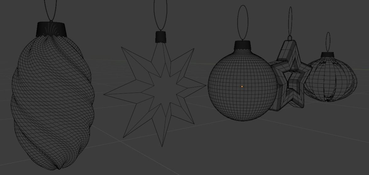 Christmas tree toys 3D model_3