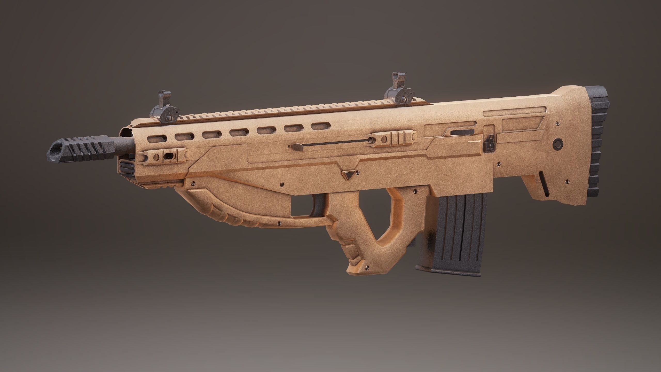 Shotgun Set 1 gun Low-poly 3D model_17