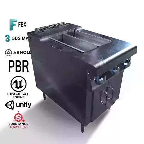 Stainless Steel Modern Restaurant Gas Stove