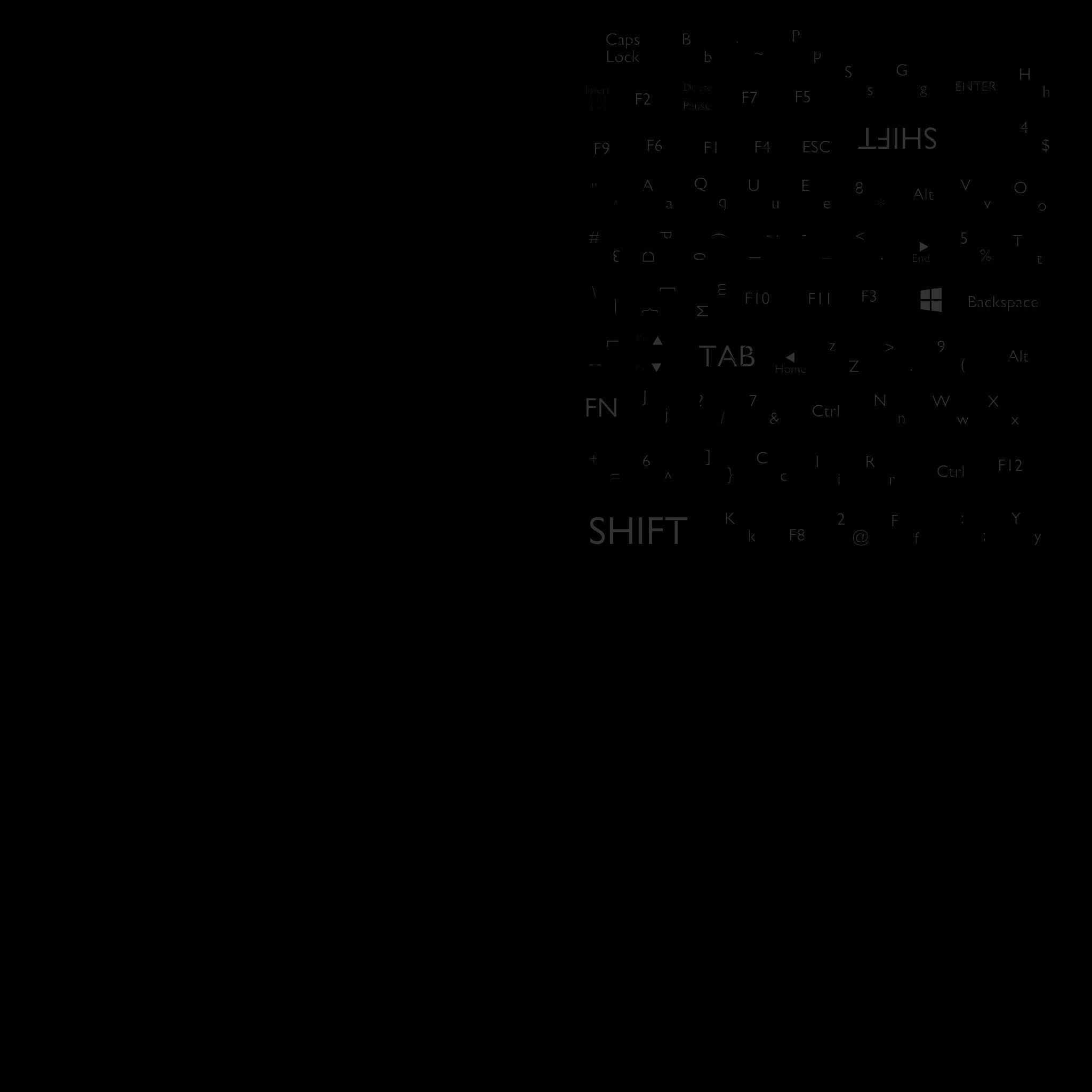 Stylized keyboard Low-poly 3D model_3