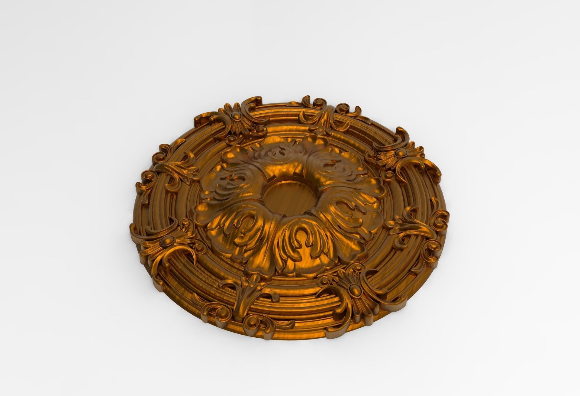 wood carving relief 3D print model_2