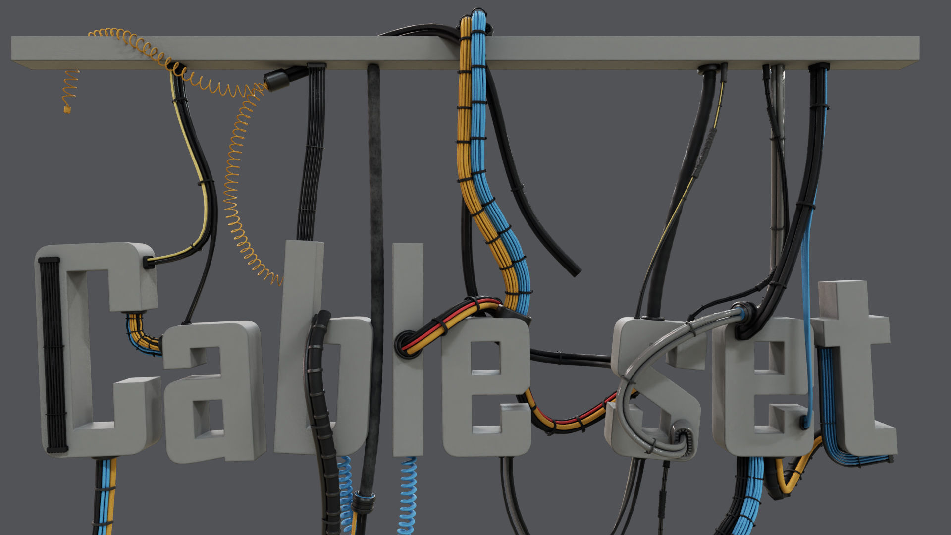 cable set 02 3D model_9