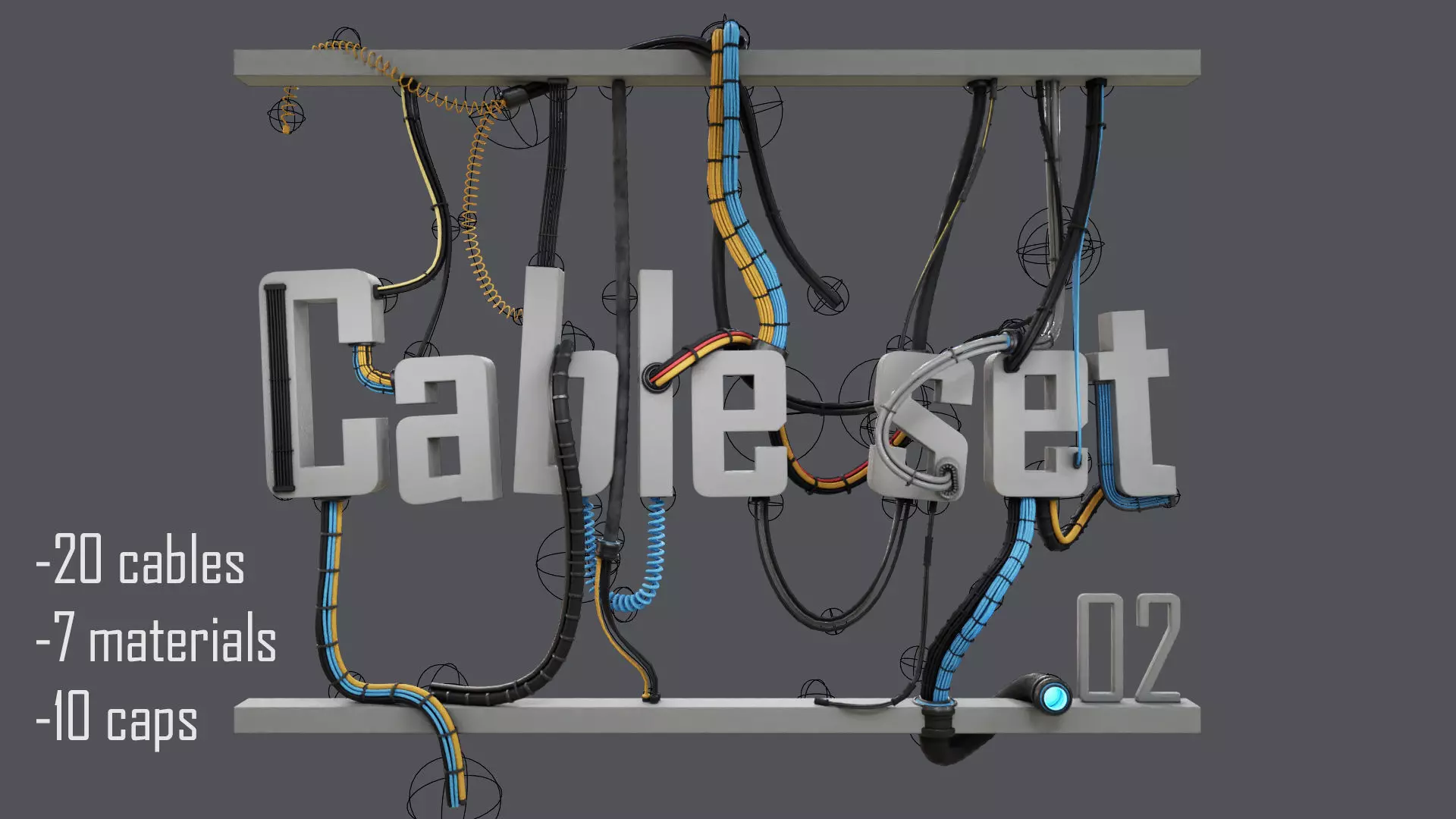 cable set 02 3D model_0