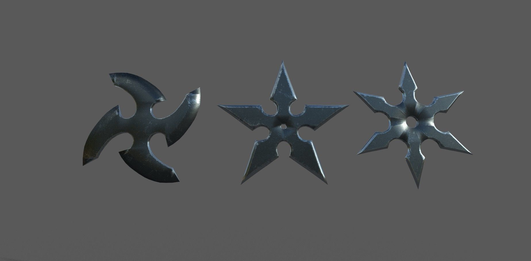 Shuriken Pack Low-poly 3D model Low-poly 3D model_11