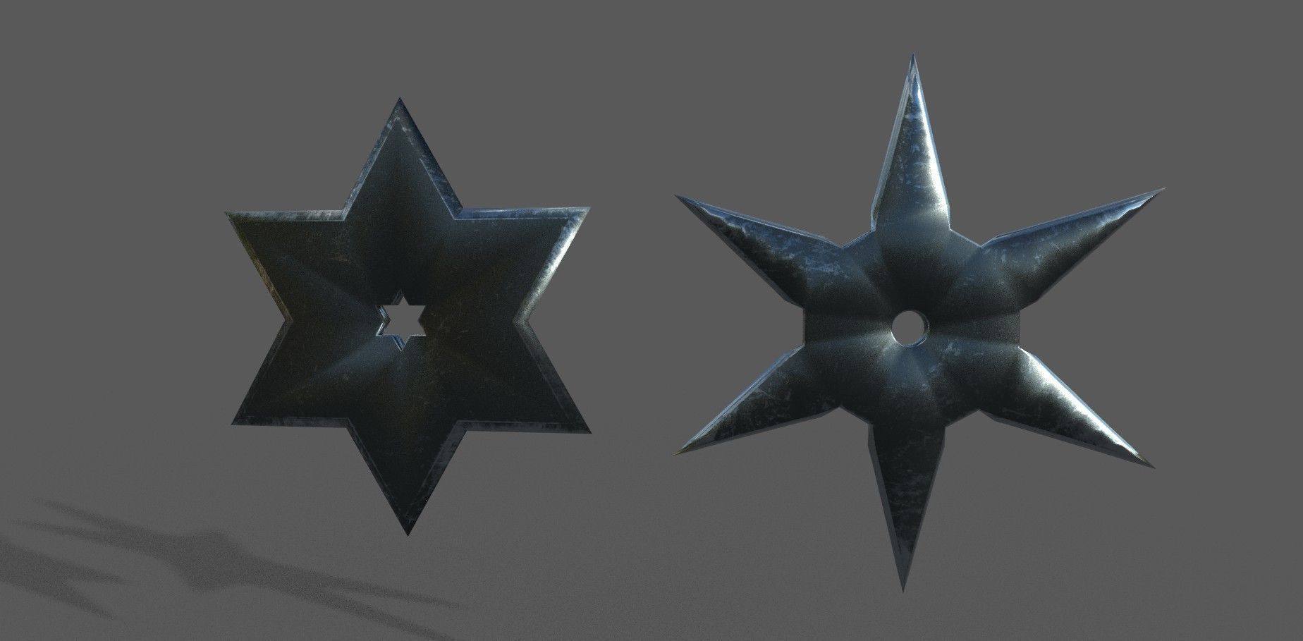 Shuriken Pack Low-poly 3D model Low-poly 3D model_4