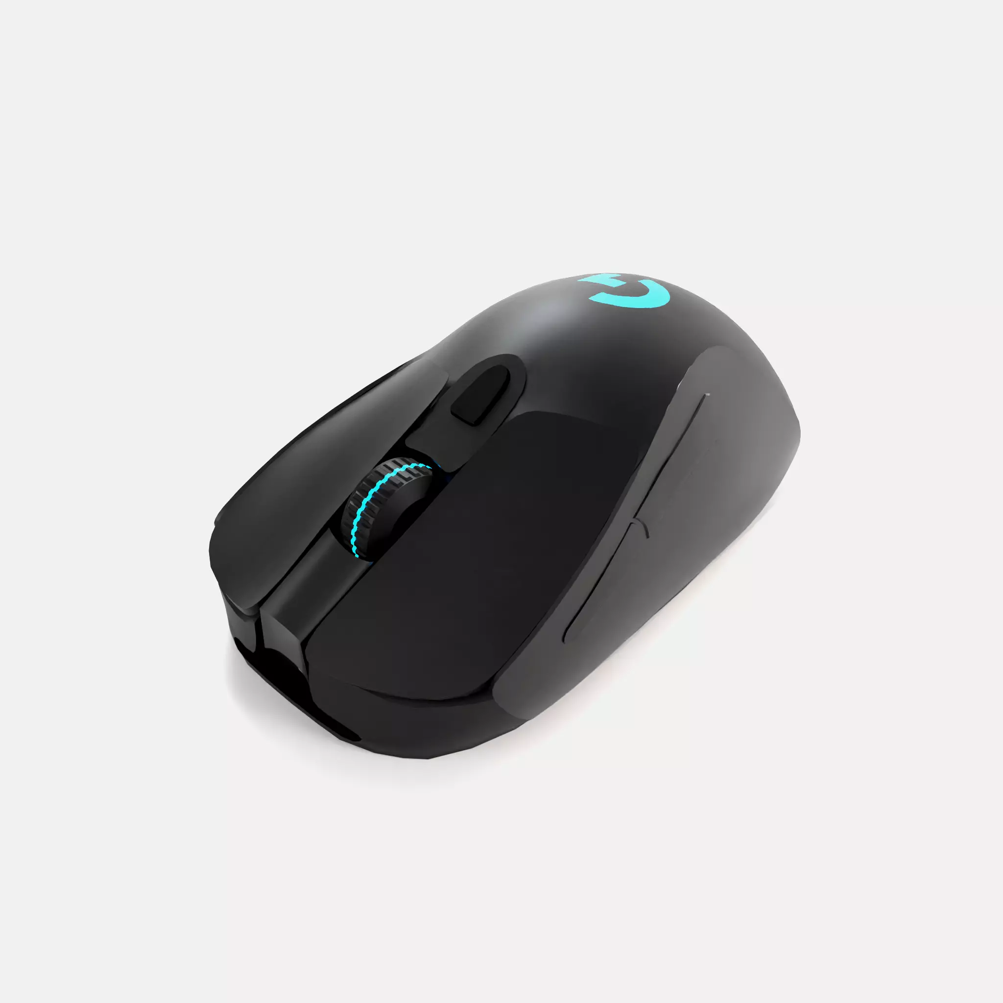 Logitech Gaming Mouse Low-poly 3D model_0