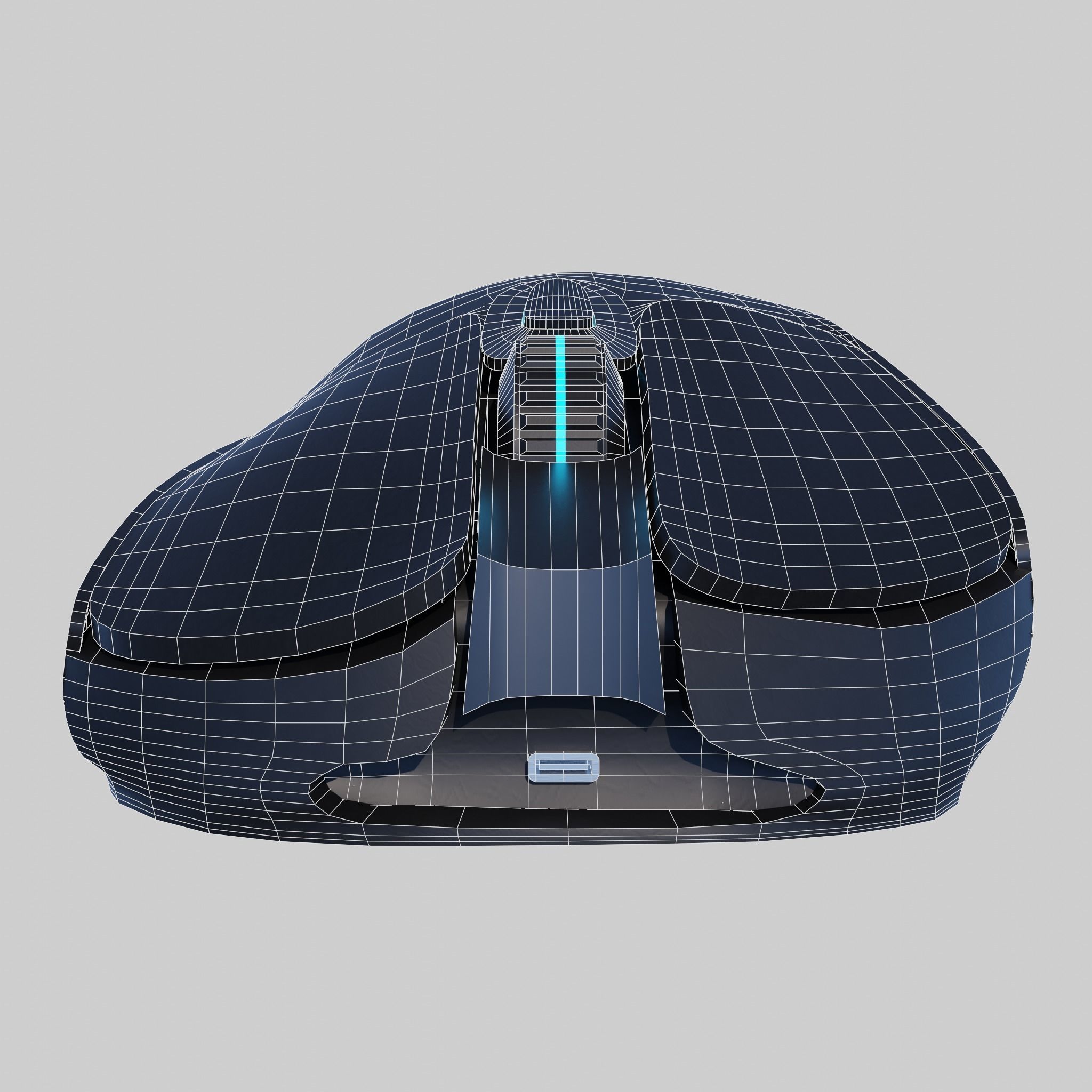 Logitech Gaming Mouse Low-poly 3D model_4