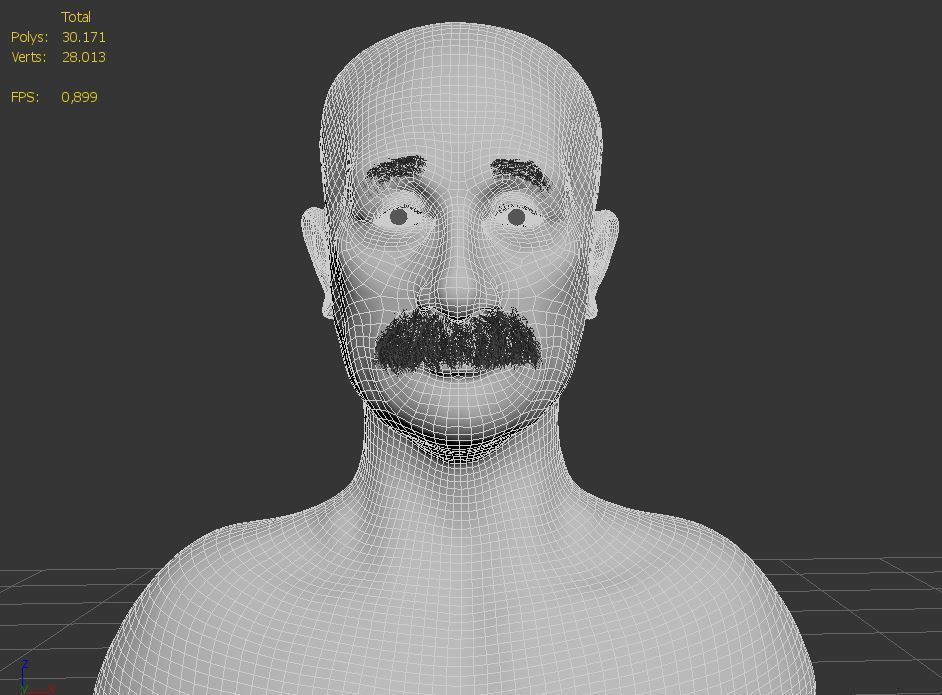 Albert Einstein 3D Low poliy Realistic Character Model 3D model_6