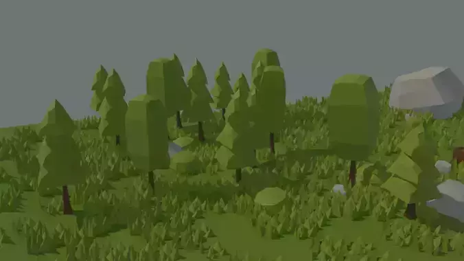 LOW POLY NATURE SCENE