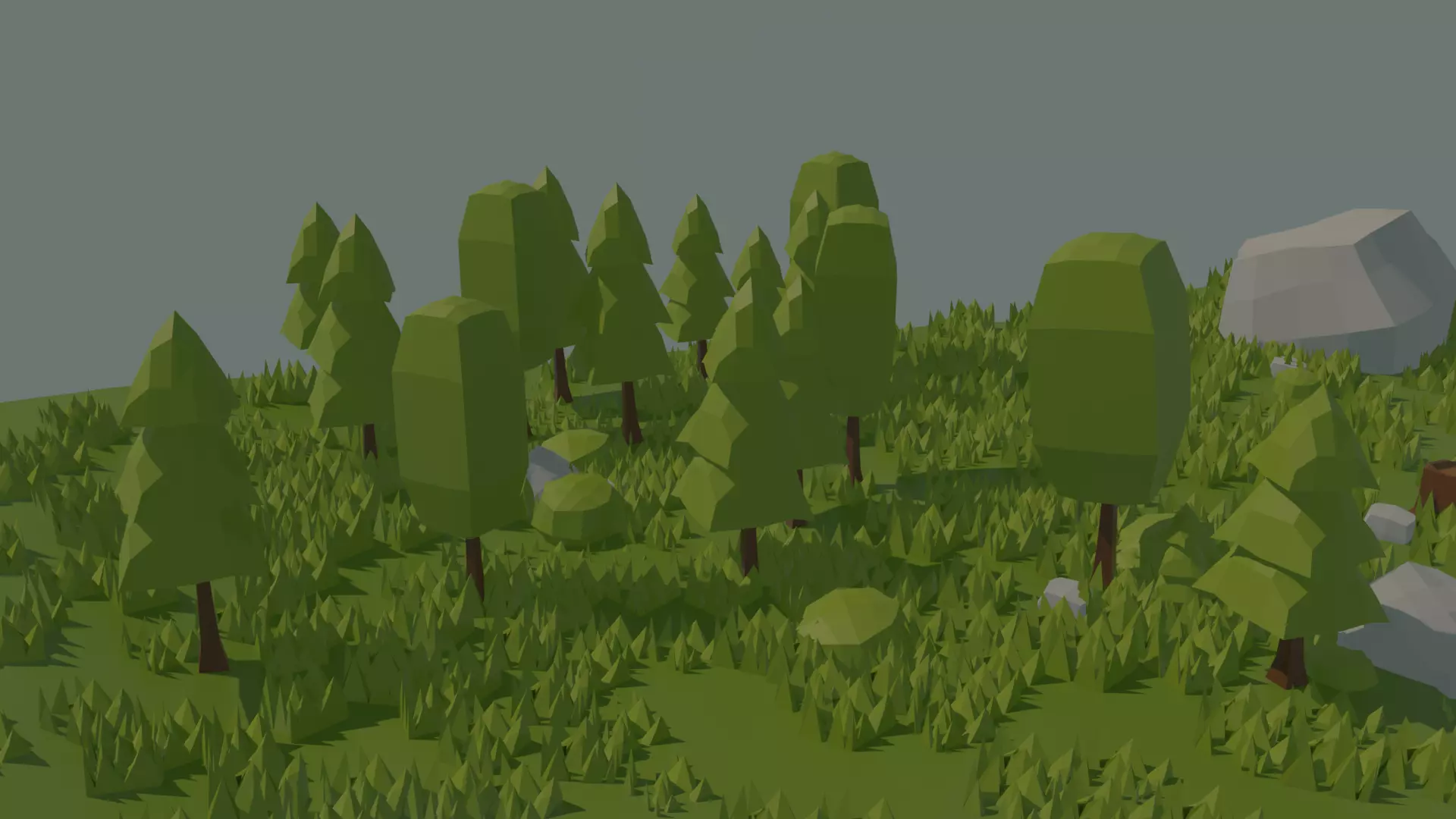3D model LOW POLY NATURE SCENE VR / AR / low-poly | CGTrader