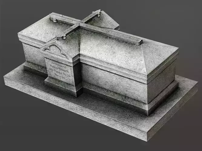 Chest Tomb 3 Low-poly 3D model