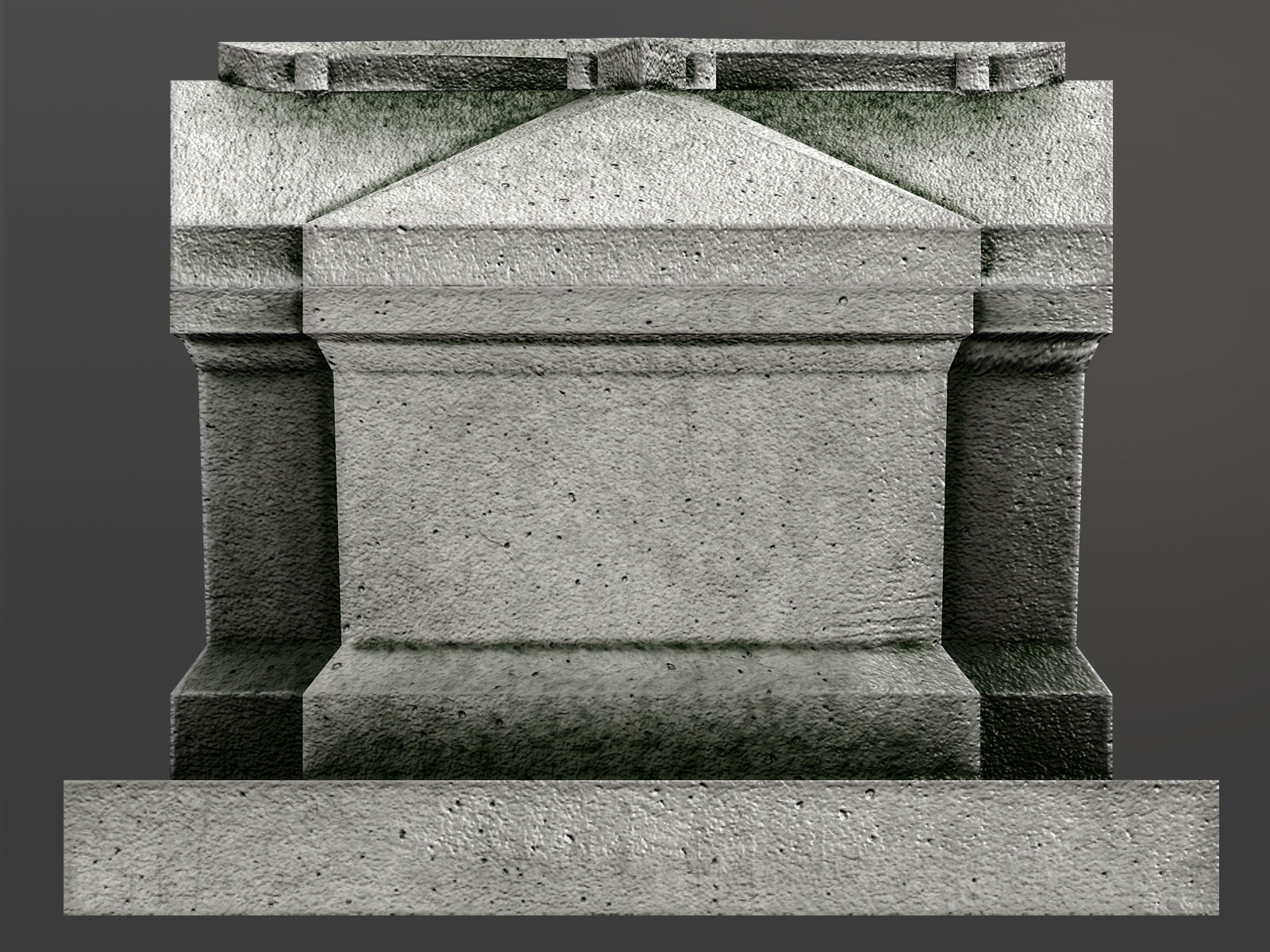 Chest Tomb 3 Low-poly 3D model_6