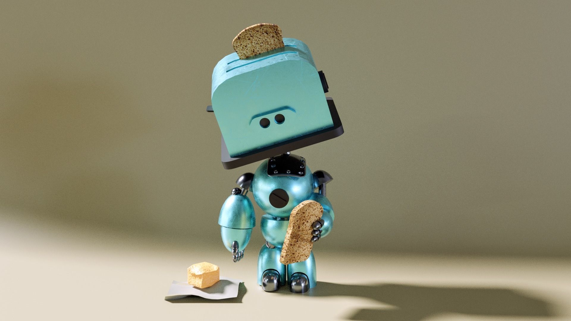Robot Toaster 3D model CGTrader