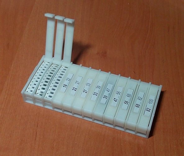 Box for SMD elements 3D print model