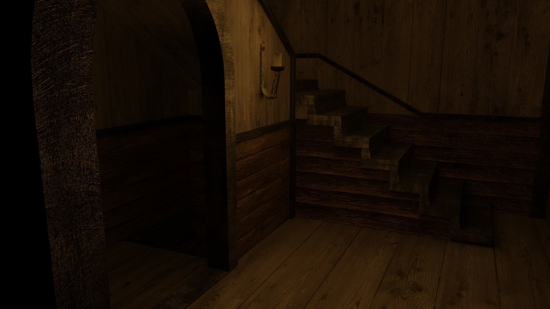 GameReady Medieval Inn Low-poly 3D model_9