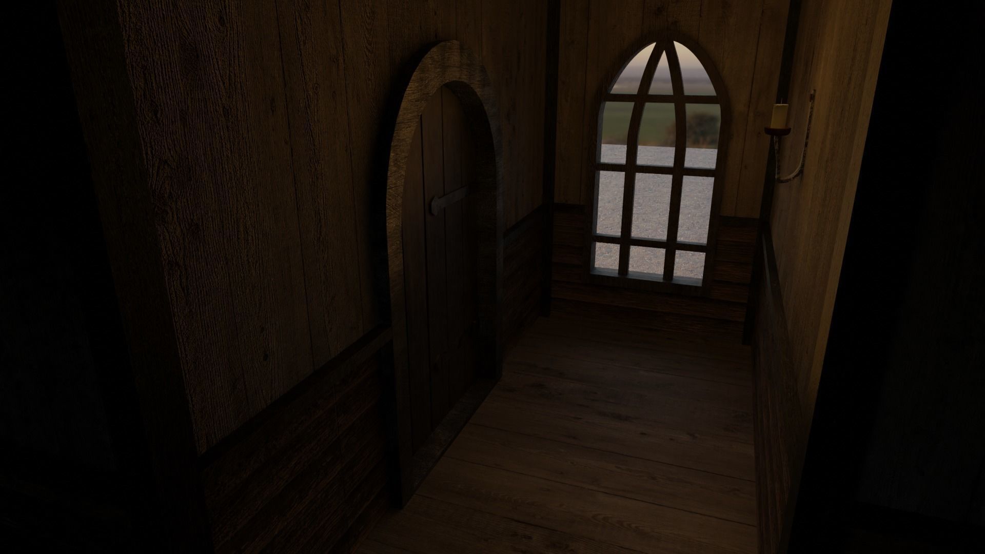 GameReady Medieval Inn Low-poly 3D model_14