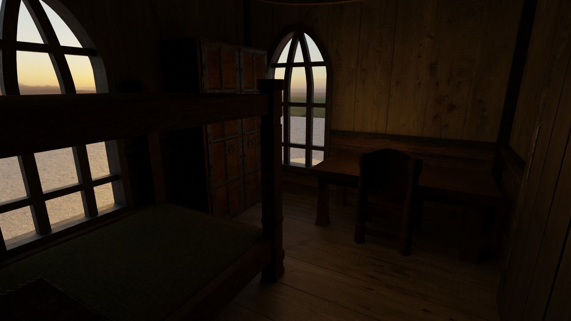 GameReady Medieval Inn Low-poly 3D model_15