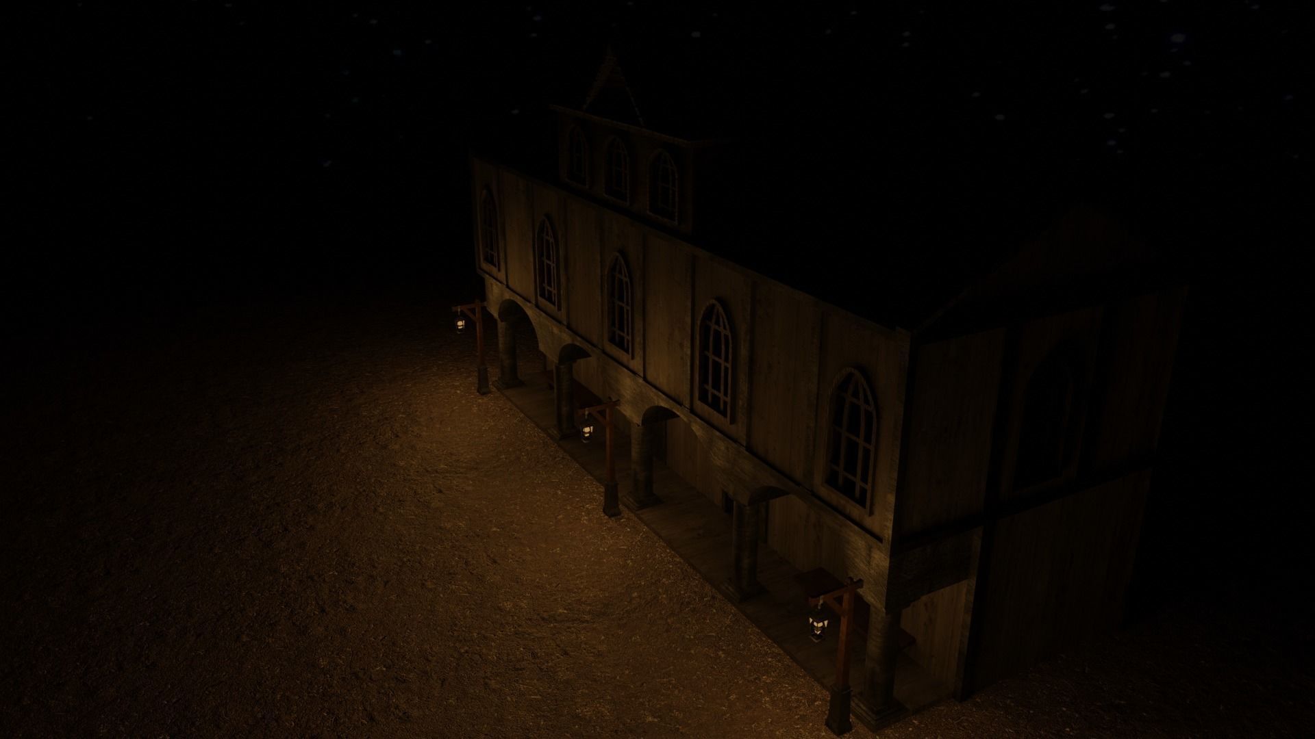 GameReady Medieval Inn Low-poly 3D model_3