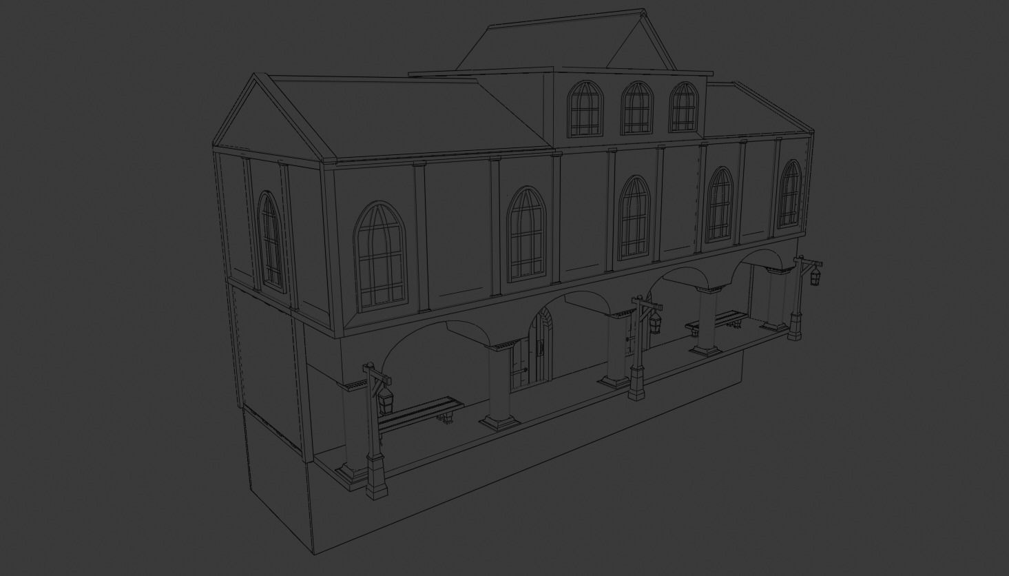 GameReady Medieval Inn Low-poly 3D model_24