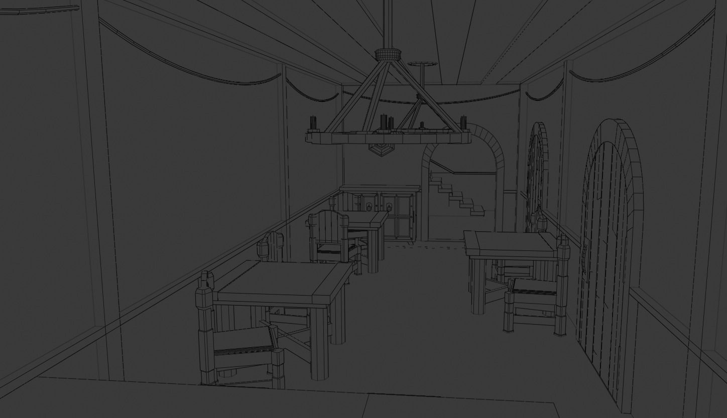 GameReady Medieval Inn Low-poly 3D model_25