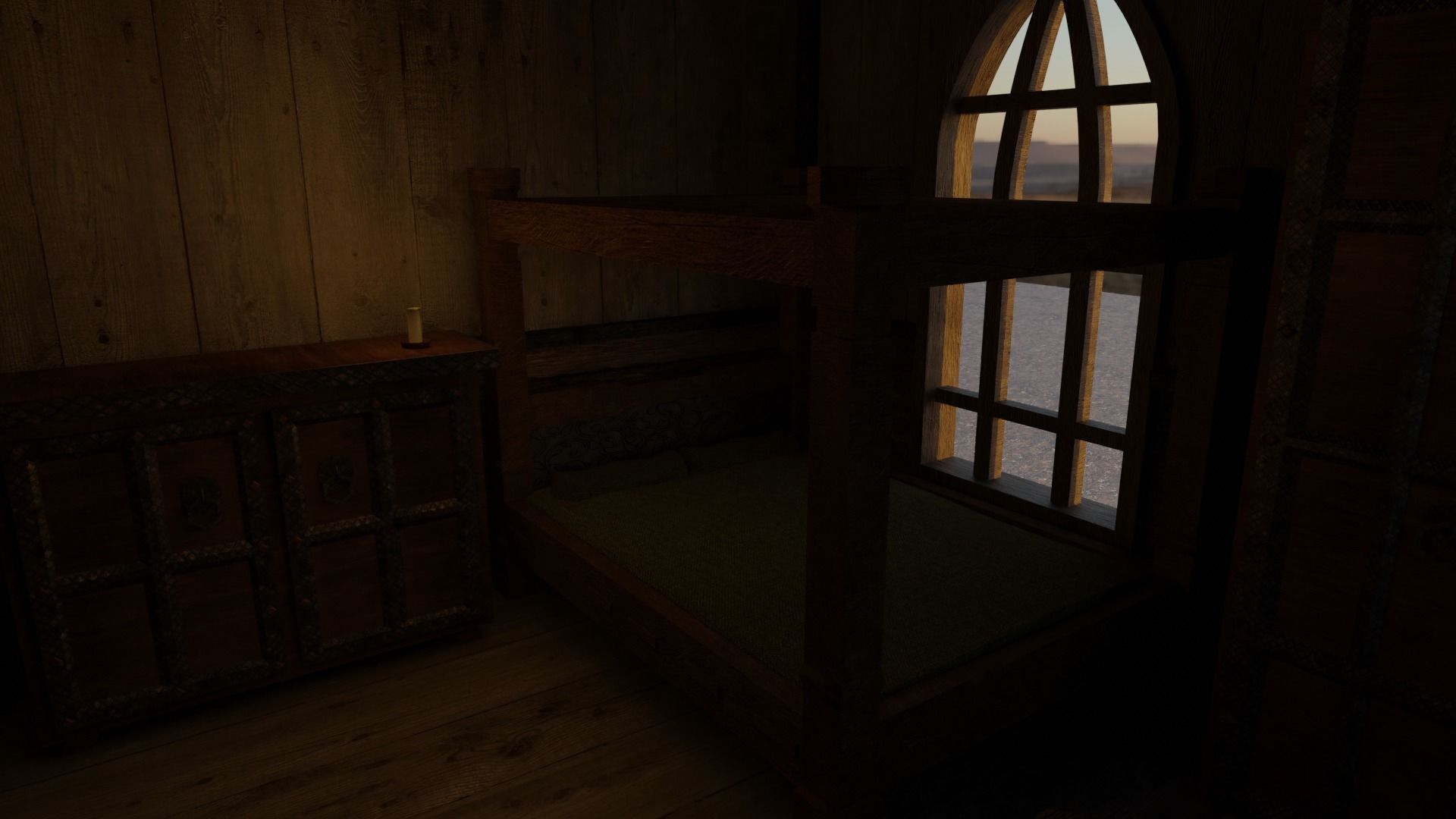 GameReady Medieval Inn Low-poly 3D model_16