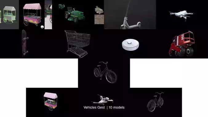 Vehicles Gest  3D Model Collection