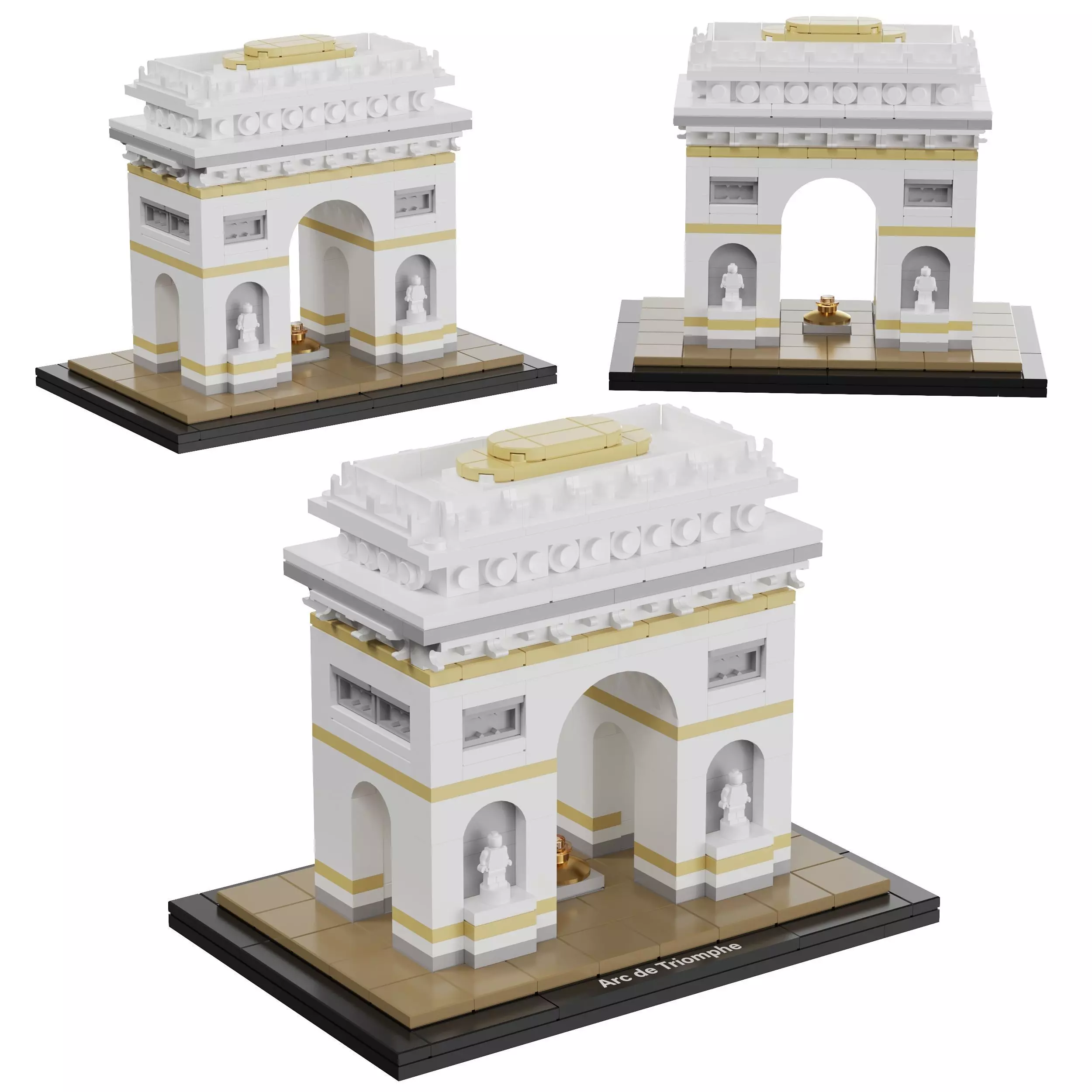 Lego Architecture - 21036 Arc de Triomphe 3D model_0