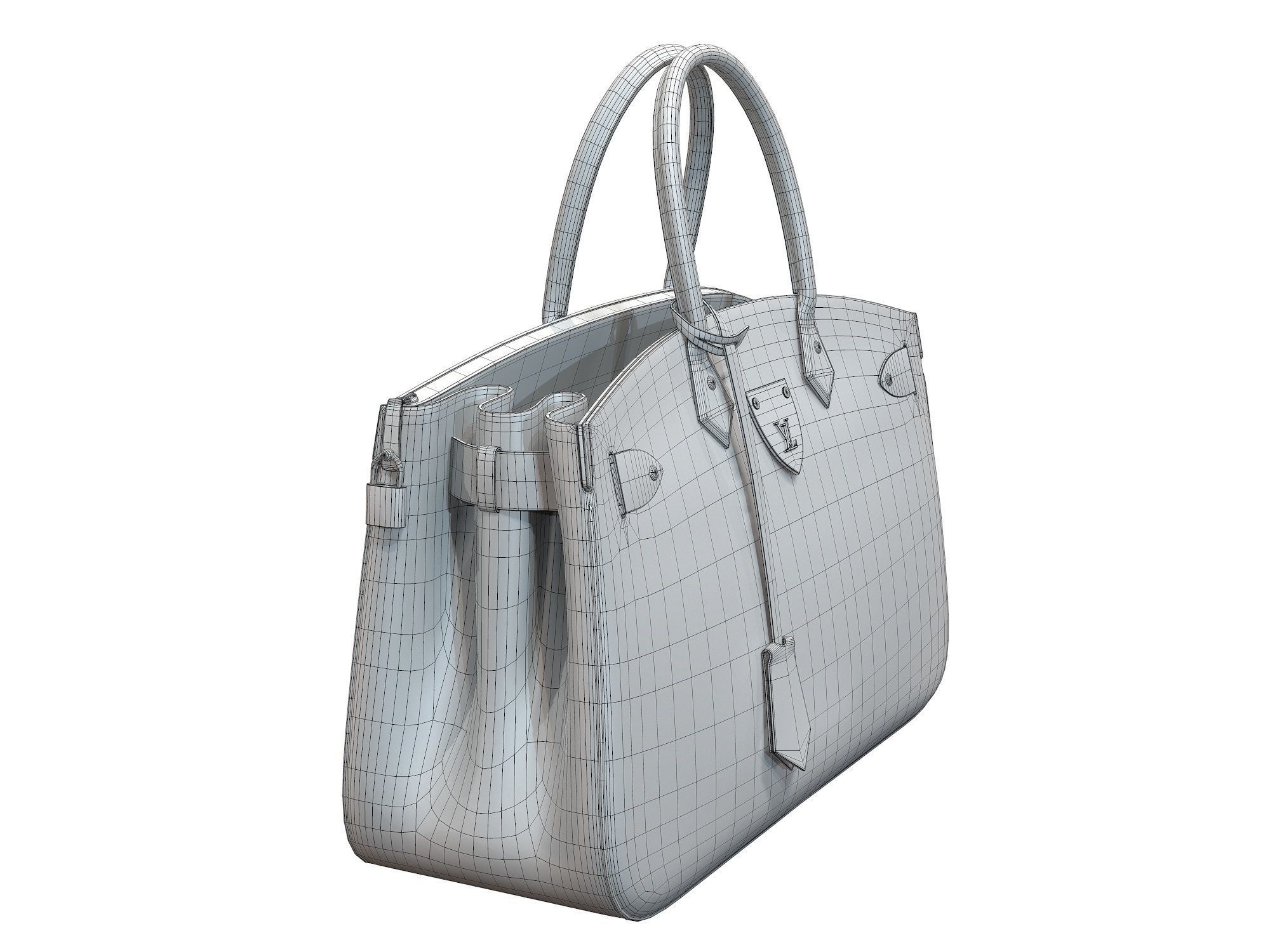 Louis Vuitton bag ALL SET Monogram Leather  3D model_11