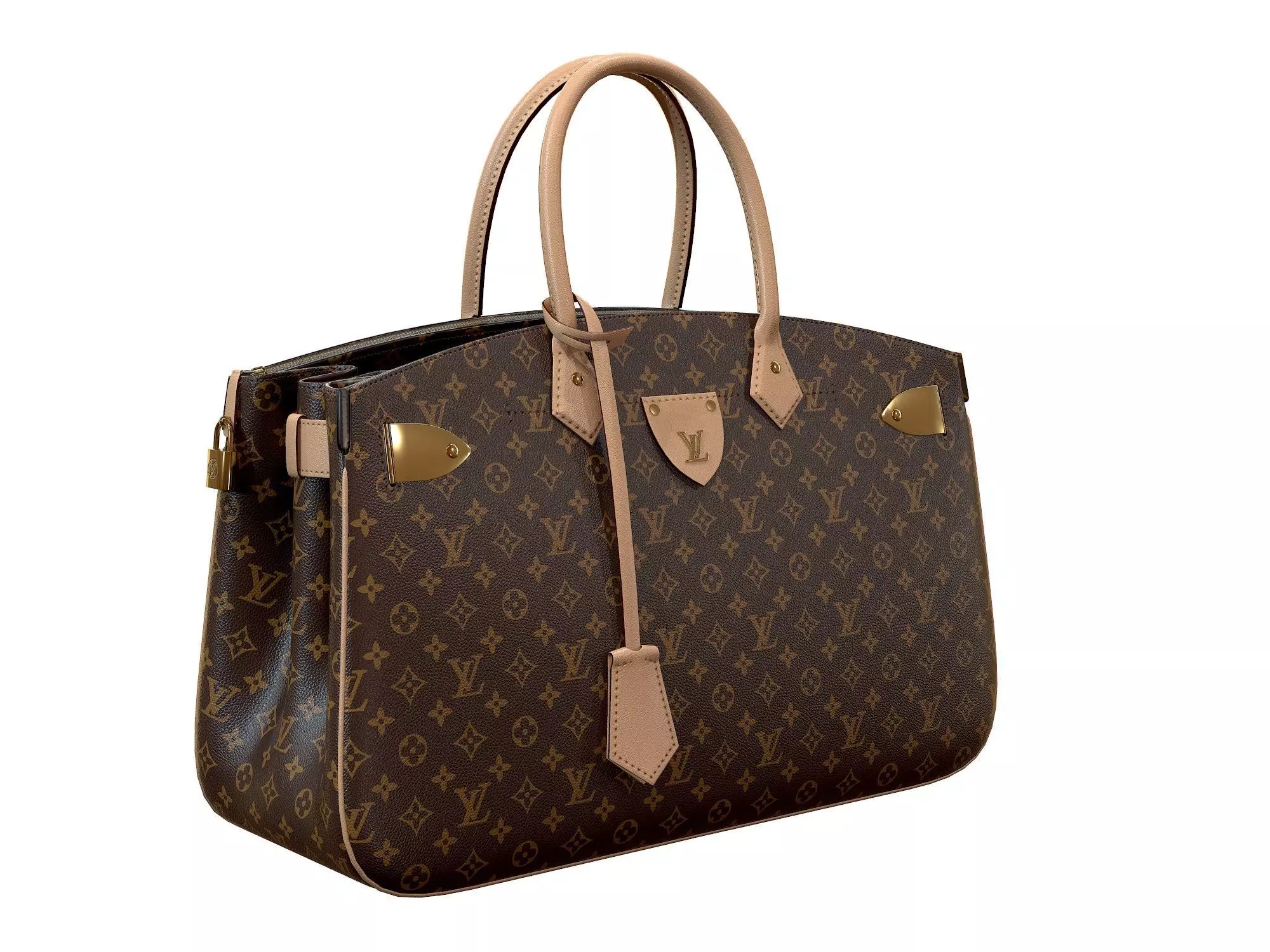 Louis Vuitton bag ALL SET Monogram Leather  3D model_0