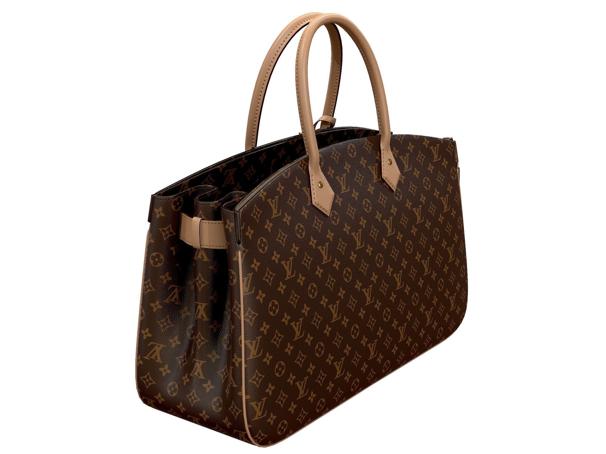 Louis Vuitton bag ALL SET Monogram Leather  3D model_3