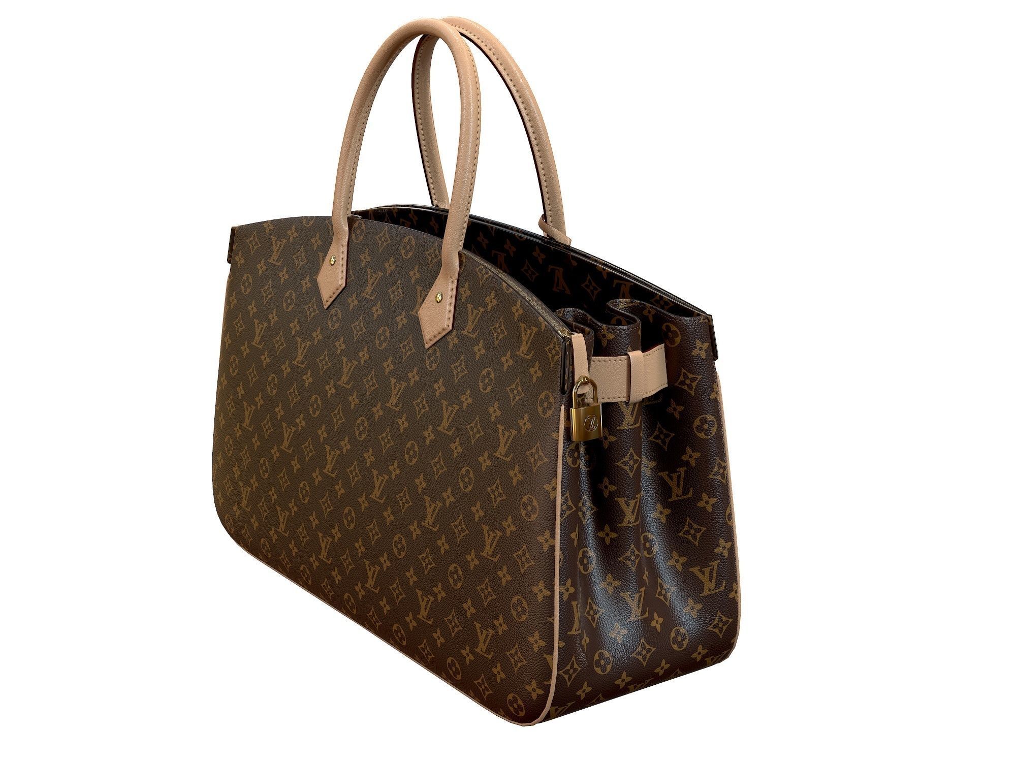 Louis Vuitton bag ALL SET Monogram Leather  3D model_2