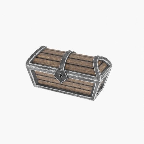 Treasure Chest A Free low-poly 3D model