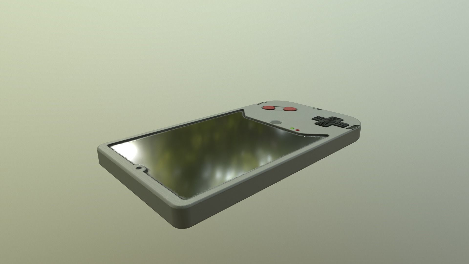 Cyberpunk Gameboy  Low-poly 3D model_7