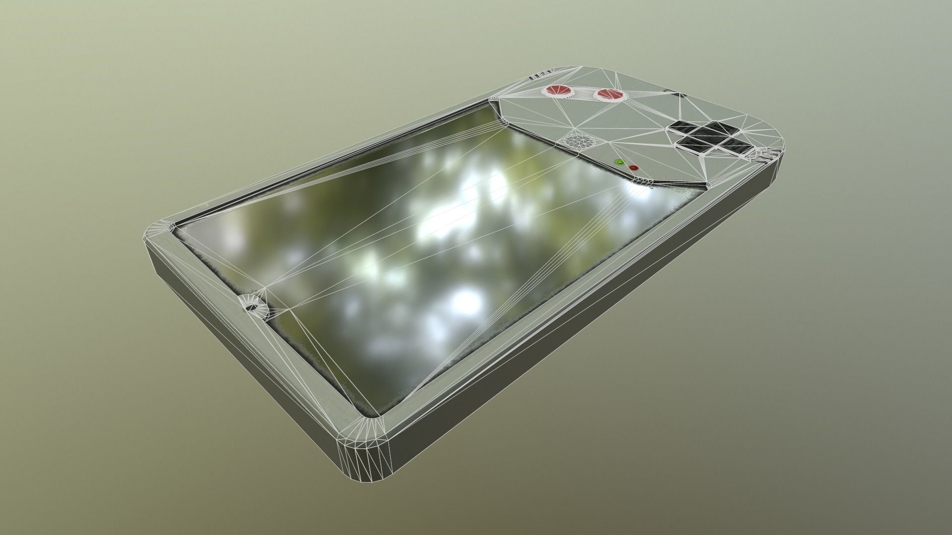 Cyberpunk Gameboy  Low-poly 3D model_16