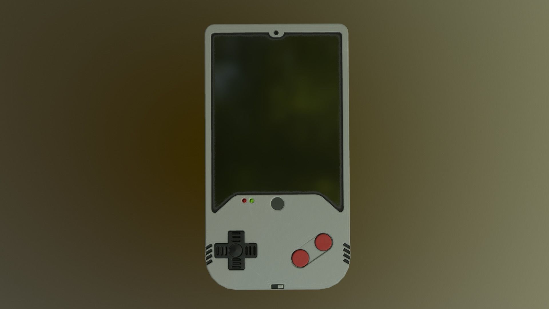 Cyberpunk Gameboy  Low-poly 3D model_12