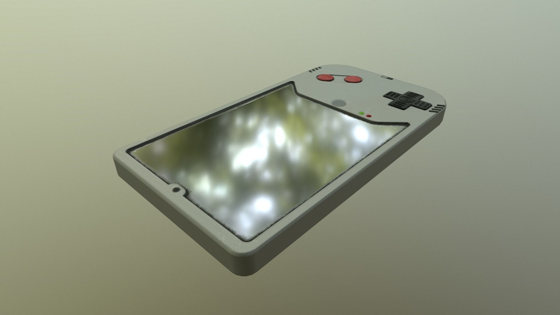 Cyberpunk Gameboy  Low-poly 3D model_11